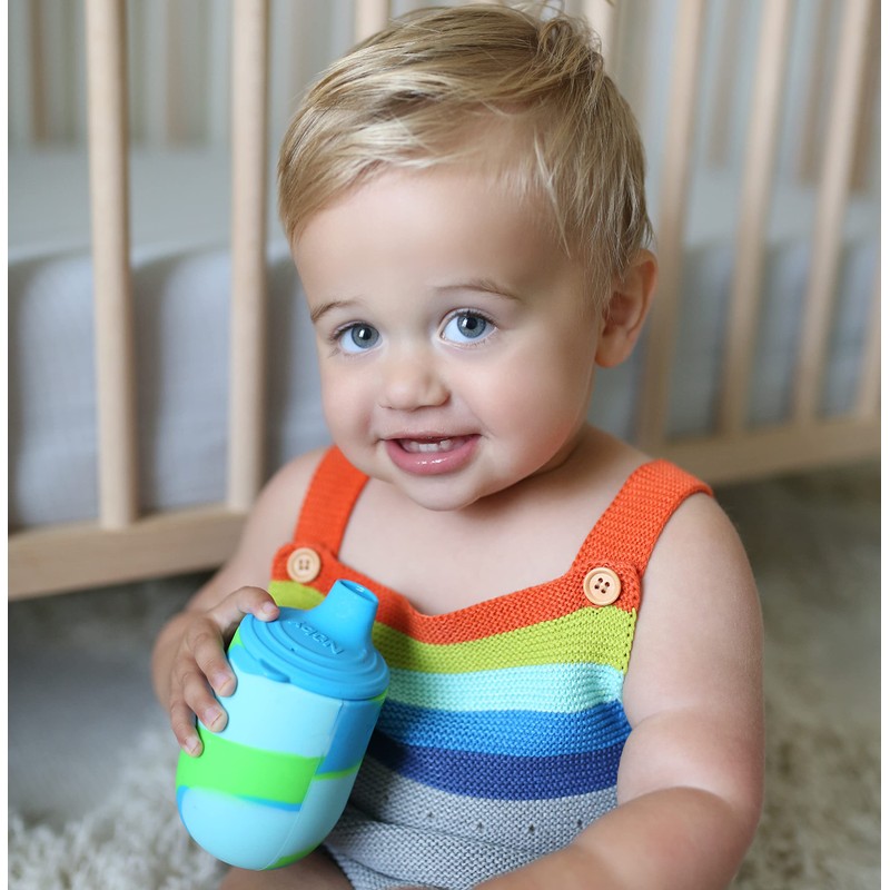 Nuby Silicone Tie-dye First Training Cup with Free Flow Soft