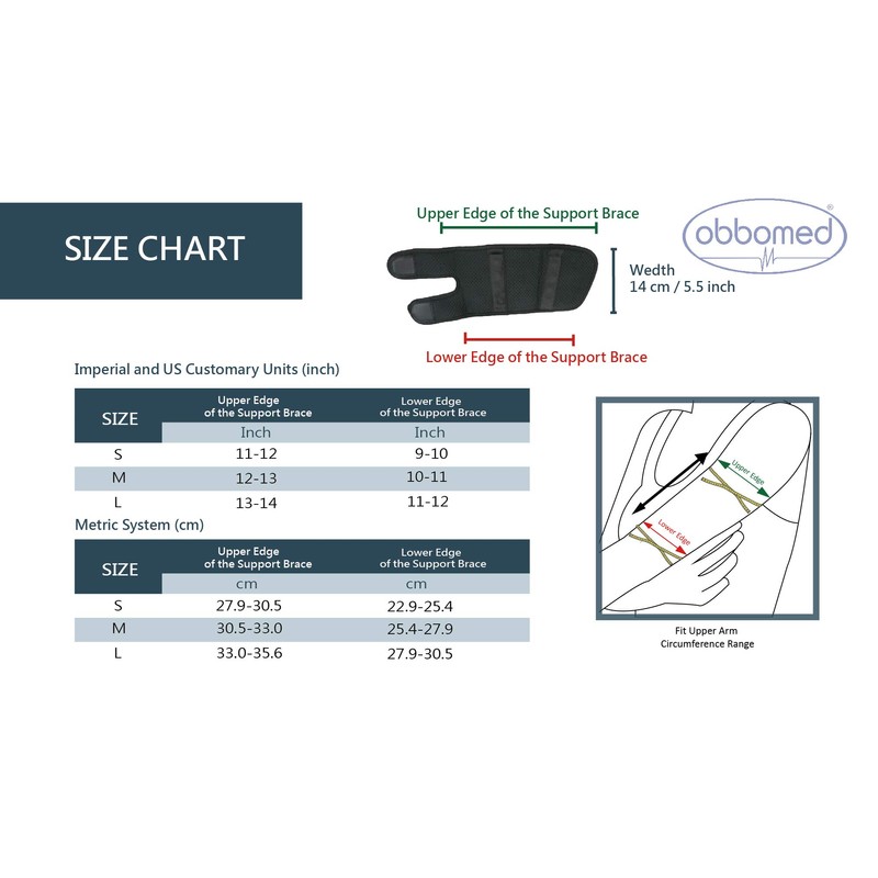ObboMed MB-1850S Upper Arm Support Brace Upper Arm Support with