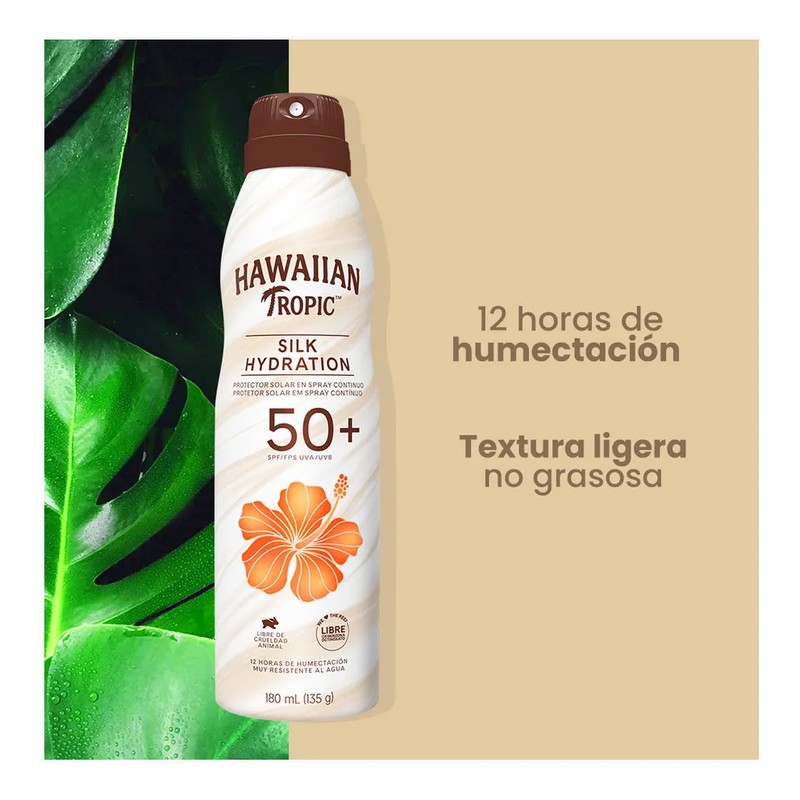 Protector Solar Hawaiian Tropic Silk Hydration FPS50+ 180ml