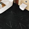 WESTICK Thick Black Marble Peel and Stick Floor Tile Waterproof