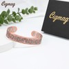 Cigmag Men's Copper Bracelet with 9 Strong 5000 Gauss Magnets,