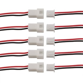 PENGLIN JST XH2.54 mm 2 Pin Male and Female Connector with Wire Cable 100 mm 2-Pin Male and Female Adapter Pack of 40