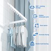 BOQORAD Wall Mounted Drying Rack,Clothes Drying Rack,Laundry Drying Rack,Collapsible Drying