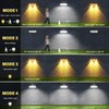 ROSHWEY Solar Motion Sensor Outdoor Lights, 6 Pack Waterproof Solar