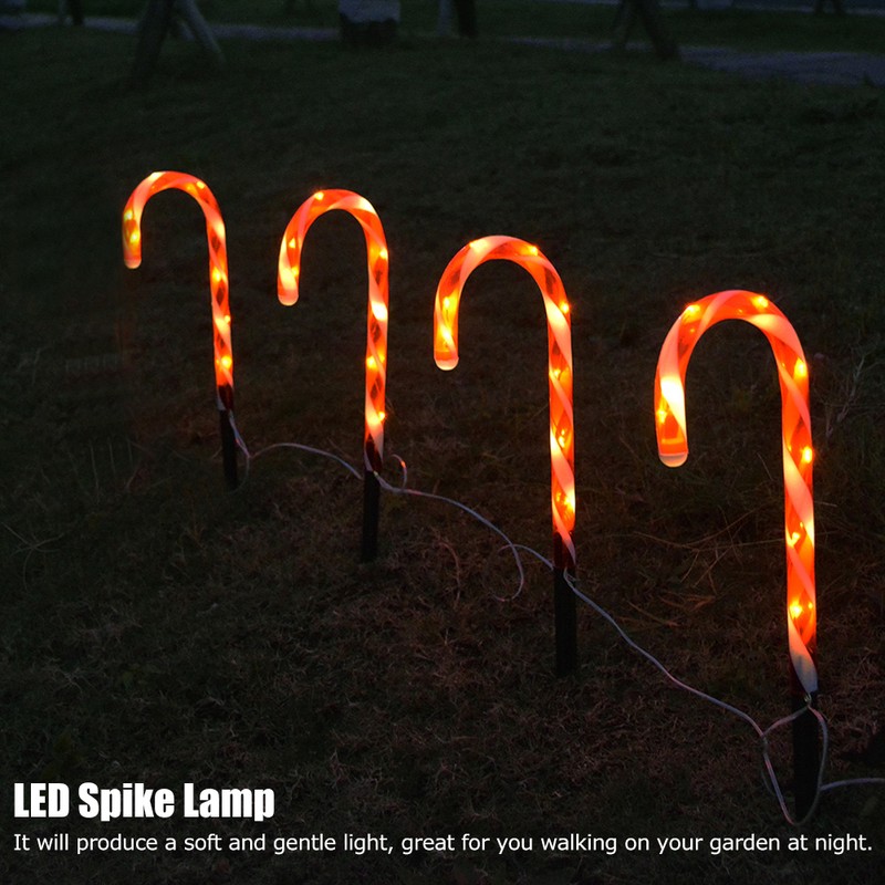 LED Walking Stick Lamp Ground Spike Lamp Christmas Decoration for