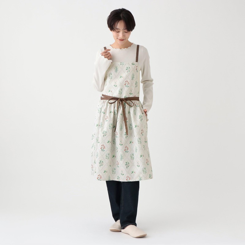 Afternoon Tea Living Apron HW61 Flower Apron, beige
