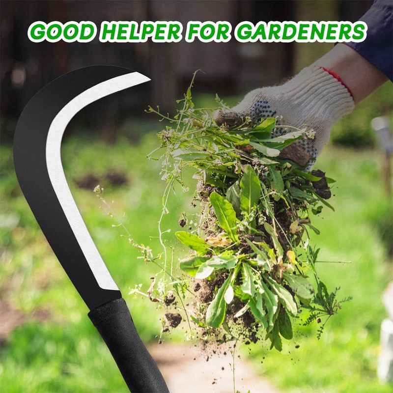 Sickle Garden Tool Machete for Yard Work and Cutting Trees