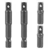 4PCS 1/4 Hex to 1/4" Impact Socket Adapter Set, Square