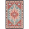 SAFAVIEH Tucson Collection Accent Rug - 2'6" x 4', Aqua
