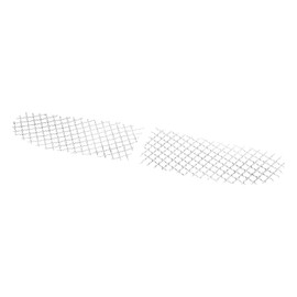 HDBUBALUS Motorcycle Fairing Mesh Grill Side Vent Screen Cover Fit for Touring Street Glide Electra Glide Tri Glide FLHX FLHTK 2014-Later (Color: Stainless Steels)