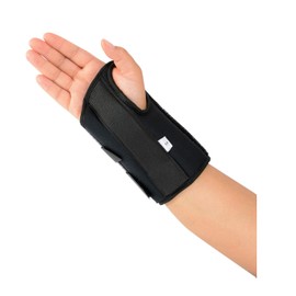 Sammons Preston R-Soft Wrist Support, Stabilization Splint and Immobilizer for Healing and Recovery of the Hand, Arm, and Wrist, Open Hand Mobility Design for Range of Motion, 8", "Right, Large