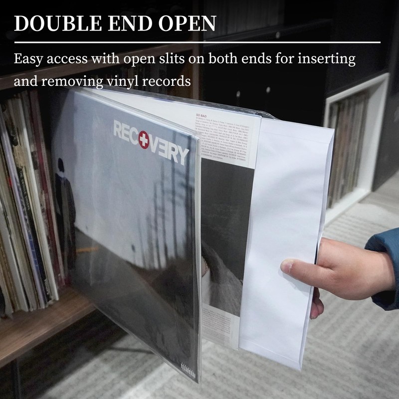 sdroceRyaM 12 Inch Gatefold Outer LP Sleeves PVC Material Vinyl