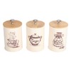 Kitchen Containers Set of 3 for the Coffee Bar -Metal