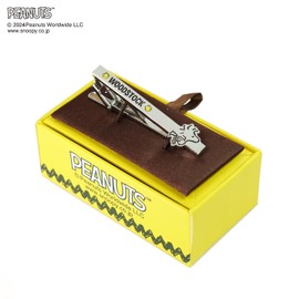 Peanuts PNP-TB004 Necktie Clip (Woodstock Pattern, Preciosa, Box Included), Brass, No Gemstone