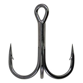 Berkley Fusion19 Treble 1 x Hooks, Black Nickel-Plated, Extra Sharp, 12 Sizes from 16-3/0 (Size 12)