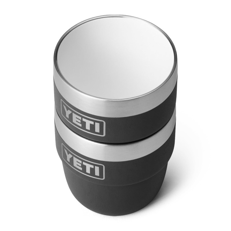 Yeti Rambler 4oz (118ml) Stackable Cup Pack of 2 Black