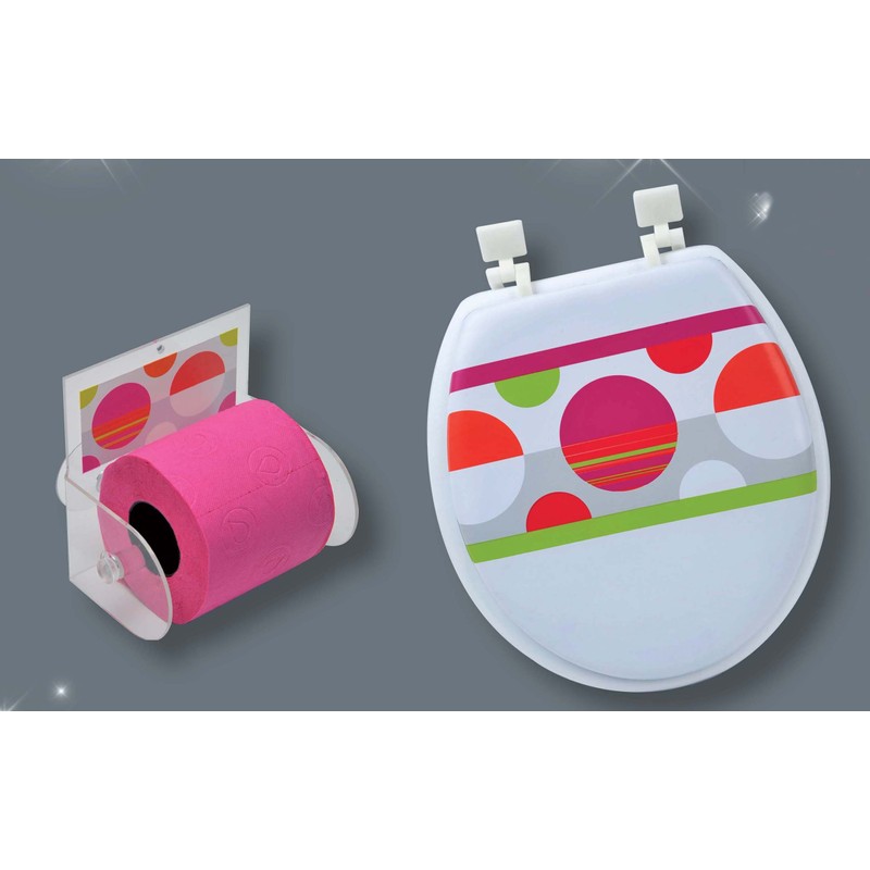 Eclats Toilet Paper Holder One Roll Tissue Dispenser Suction Mounted