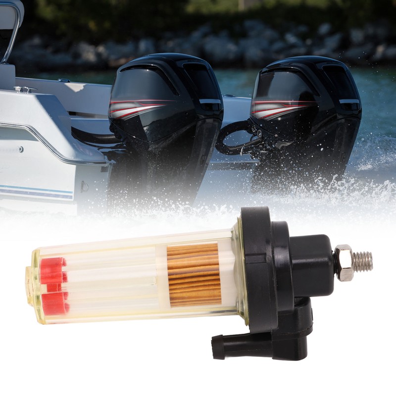 Outboard Engine Fuel Filter 35‑881538T1 8mm Nipple Barb for 115HP