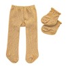 Heless 476 - Tights with Socks for Dolls, Gold, Size
