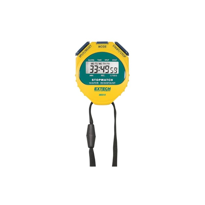 Extech Instruments 365510 Stopwatch/Clock with Backlit Display