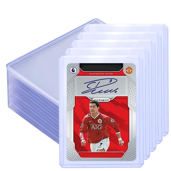 flintronic Hard Card Sleeves, Pack of 50 Transparent Card Protective