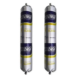 ROSEROSA Koreseal Multi-Purpose Non-Staining Sealant SL2000 Al Sausage Silicone Caulk for porous stone panels and composite panel joints (Gray : 2ea)