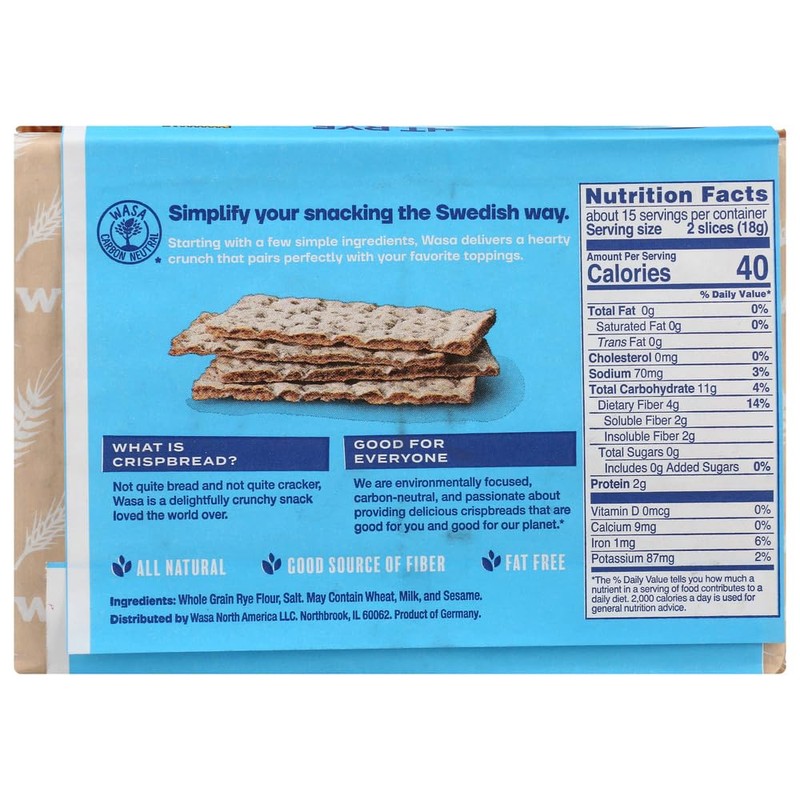 Wasa Crispbread Rye Lite