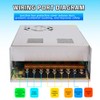 HuanQiuSensmart 110V AC to 12V DC Transformer, 12V 500W 40A