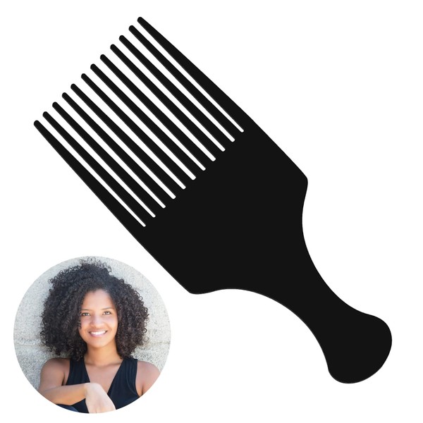 MOGADEE® Afro Comb, Large Afro Comb, Comb for Curls, Natural Curly Comb for Men and Women with Natural Curly Hairstyles or Curly Hair like Dirty Braids (16.5 cm)