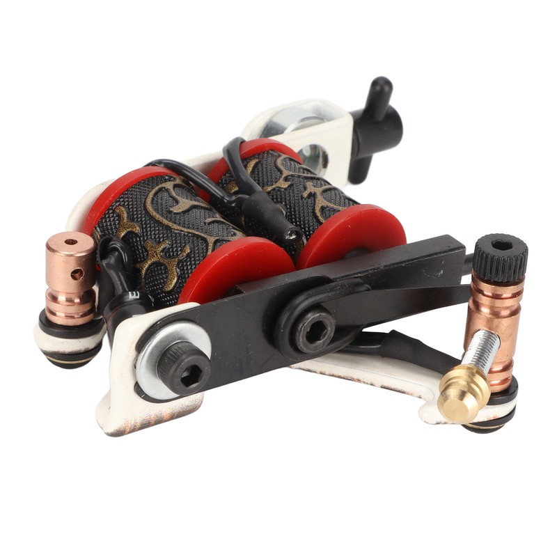 Coil Tattoo Machine Professional Iron Frame 10 Wraps Coil Liner