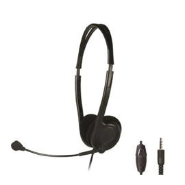 Shintaro Lightweight Headset with Boom Microphone, Inline Volume Control, and 3.5mm Combo Jack - Ideal for Hands-Free Video Chat and Gaming