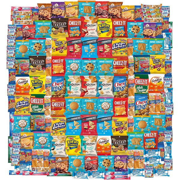 Cookies, Chips & Candies Care Package Variety Pack Bundle Sampler (150 Count)