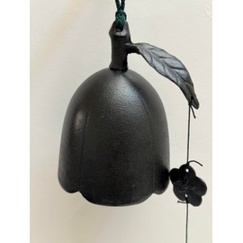 123kotobukijapanstore 1pc Japanese 3-1/2dia Black Plum Bell Wind Chime