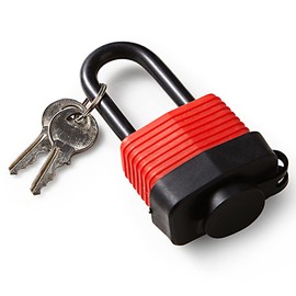 Dekton DT70160 Waterproof Padlock 40MM, Silver, 40 mm