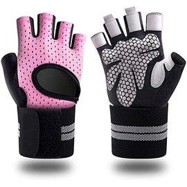 Manta Raya Guantes con Muñequera Ajustables Anti Derrapante Microfibra Transpirables