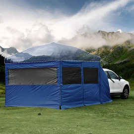 KAMPKEEPER 5pcs Sidewalls for 10X10 Commercial Instant Canopy Tent, Converts Canopies into Tent for Camping with Removable SUV Tailgate (Canopy Pole/Shelter NOT Included) (Blue)