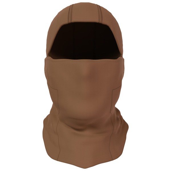 BaHoki Essentials Balaclava Ski Mask - Breathable Thermal Face Cover for Cold Weather - Wind-Resistant Head Gear for Work, Hunting, Snowboarding (Brown)