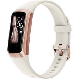 LAMA C60 Women's Smartwatch, iPhone Compatible, Pedometer, Stopwatch, Exercise Recording, Incoming Call Notifications, Sedentary Notifications, Android Compatible, White