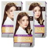 L'Oréal Paris Excellence Duo Cream Hair Dye, 4 Brown, 3 Pieces / 로레알파리 엑셀랑스 듀오크림 염모제, 4 브라운, 3개