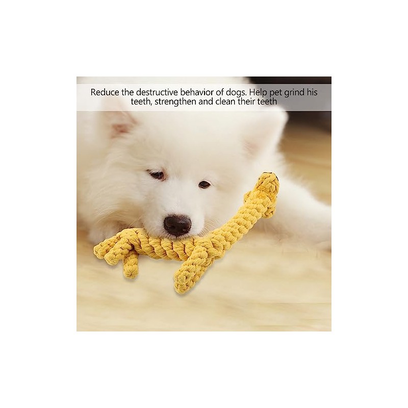 AUNMAS- Juguete masticable para perros, juguete de cuerda de algodón