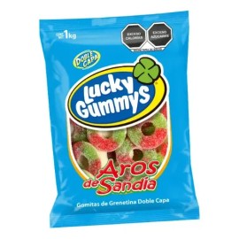Gomitas Aros Sandía Cuanda Lucky Gummys 1kg