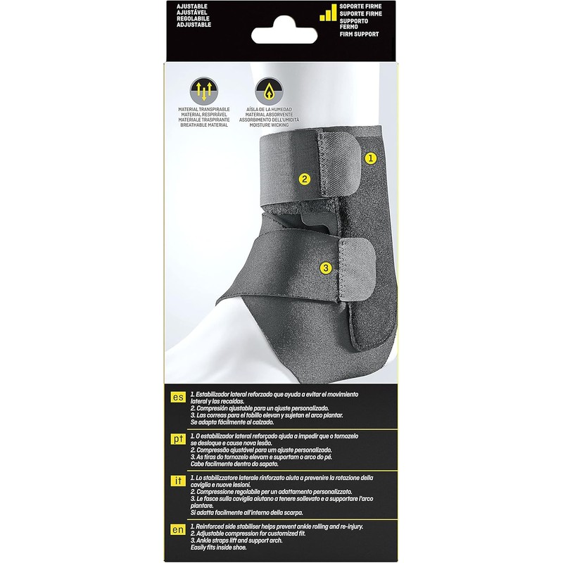 FUTURO Performance Ankle Stabilizer, Adjustable, Black (20.3 - 25.4 cm)