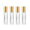 wifreo Perfume Essential Oil Bottles, Square Refillable Thick Glass Roller