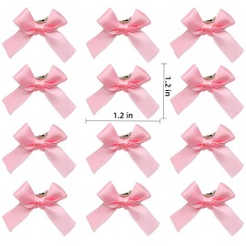 Bordedor Kids Mini Stain Bows 12Pcs, Bowknot Hair Ribbon Clips Alligator, Hair Barrettes Clips for Baby Girls Infants and Toddlers, Cute Hair Barrettes Hair Accessories