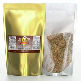 Bensons - 1 Pound Gusto Garlic Pepper and Herb Seasoning - Salt-Free, Sugar-Free, Gluten-Free, No MSG, No Preservatives, No Potassium Chloride -15 Herbs, Spices and Vegetables Seasoning Blend
