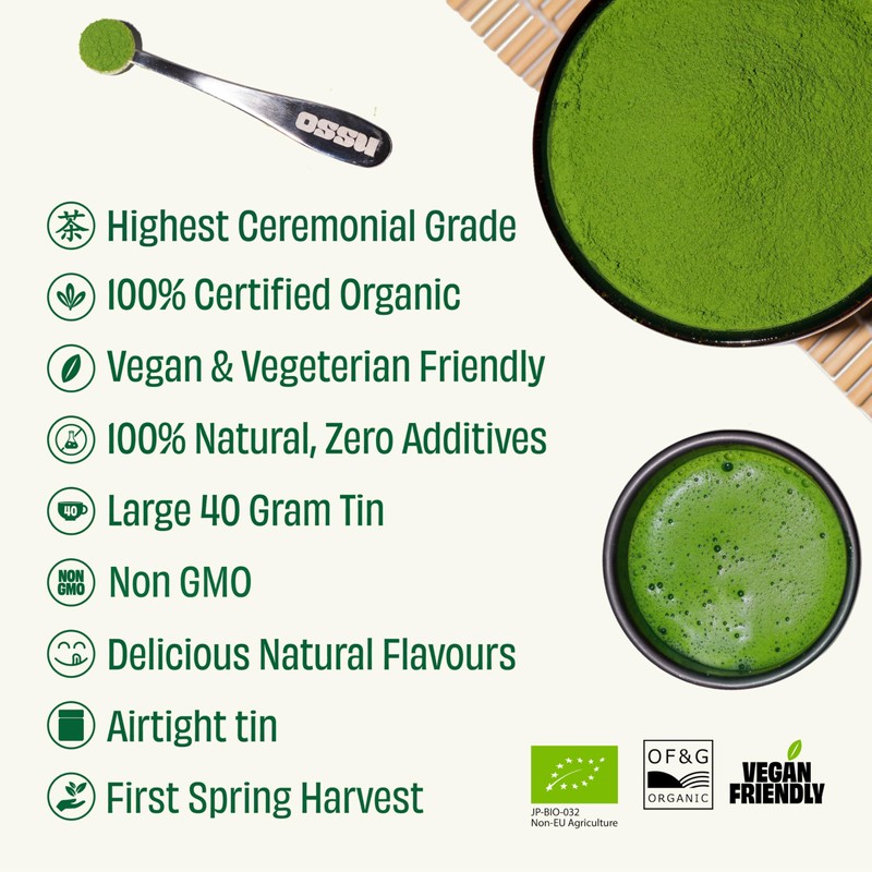 40g Organic Platinum Grade Matcha Green Tea Powder | Japanese
