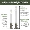 612 Vermont Ultra-Bright LED Window Candles with Timer, Remote Control,