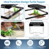 GOZILLA Large Turtle Basking Platform for Aquatic Turtles, Acrylic Transparent