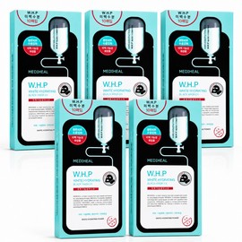 Mediheal W.H.P Whitening Moisture Black Mask Pack EX 25g 50 pieces, 5 boxes total / 메디힐 W.H.P 미백 수분 블랙 마스크 팩 EX 25g 50개입 총5박스