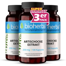 300 Artichoke Capsules High Dose of Artichoke Extract 250 mg per Capsule and up to 1000 mg Daily for Liver Health and Digestive Support BIOHERBA